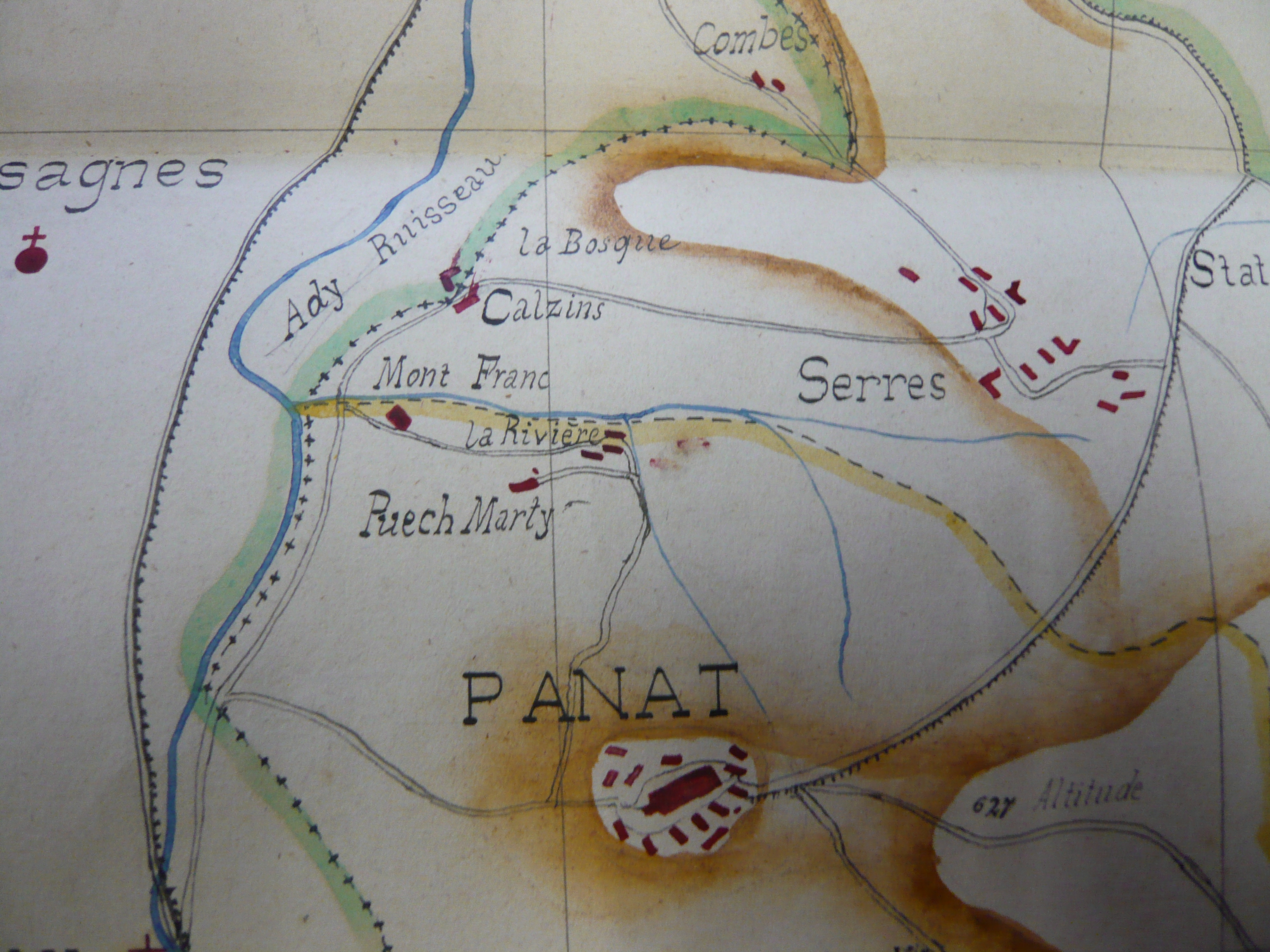 Bourret's map of parish