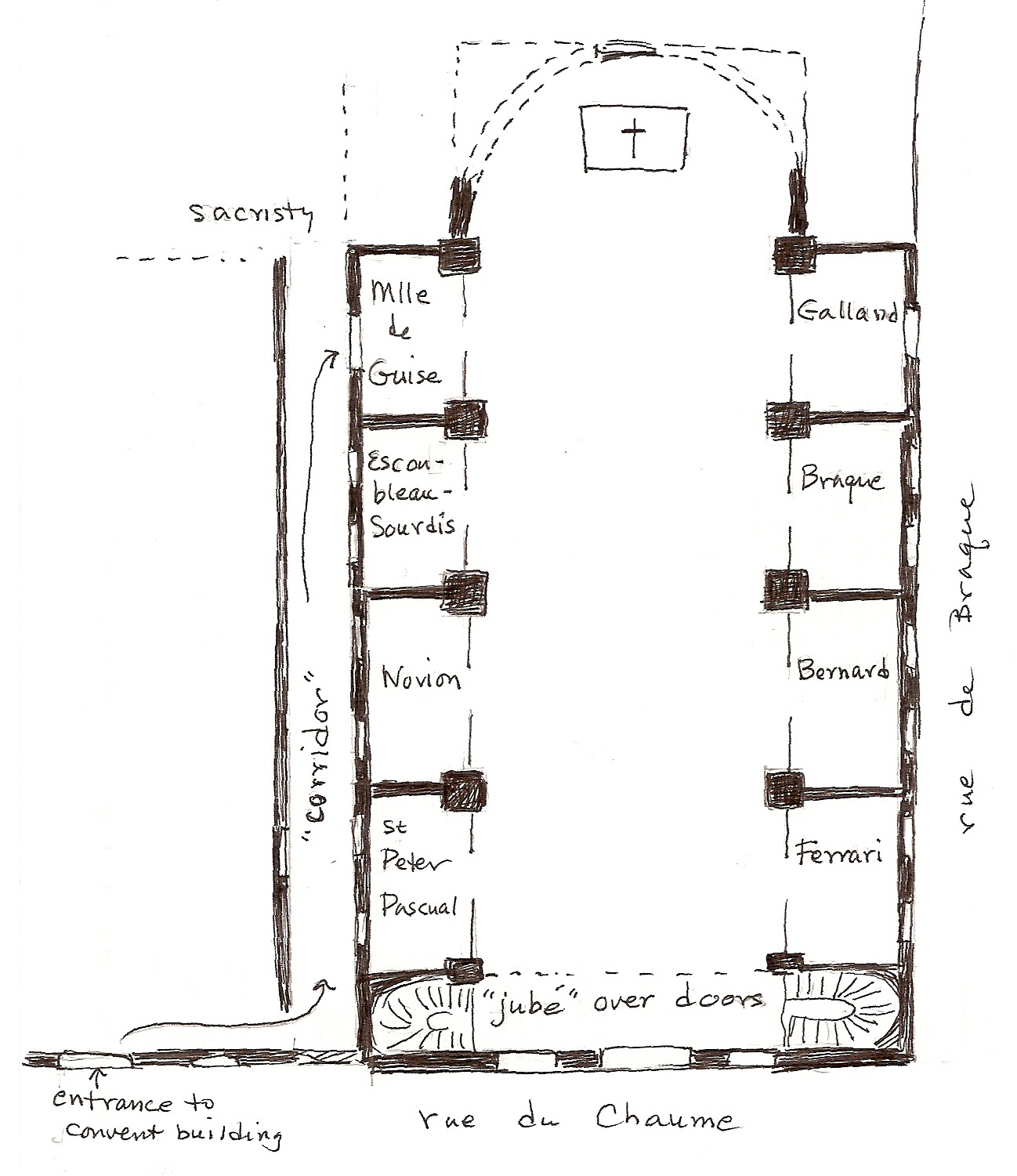 My reconstruction of the Mercy, floor plan
